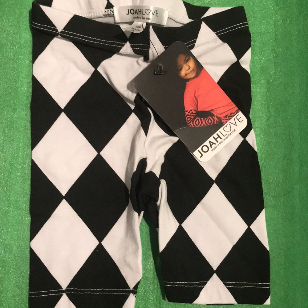 **SOLD**Joah Love 12 M blk/white crop legging NWT
